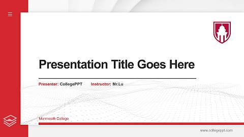 Monmouth College Thesis Proposal/Graduation Defense PPT Template