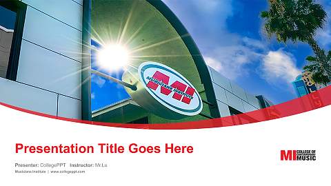 Musicians Institute Course/Courseware Creation PPT Template
