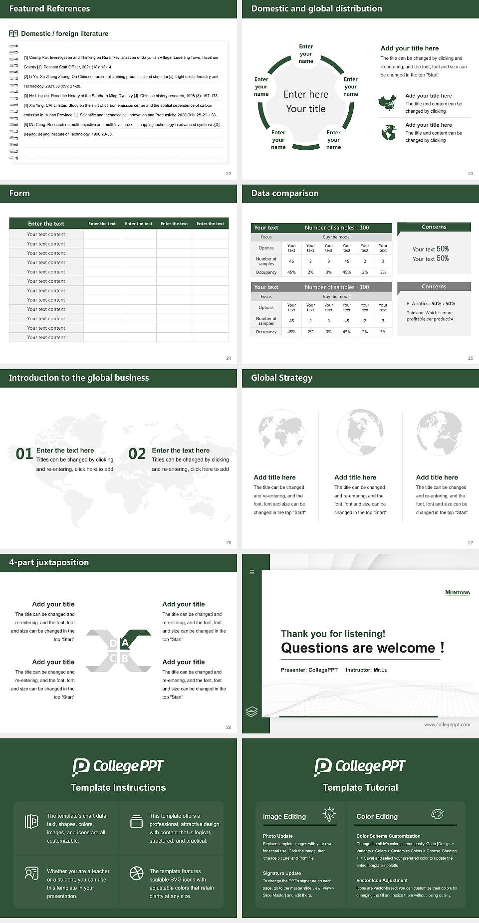 Montana Technological University Thesis Proposal/Graduation Defense PPT Template4:3 ratio PPT effect preview image4
