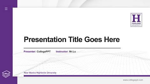 New Mexico Highlands University Thesis Proposal/Graduation Defense PPT Template