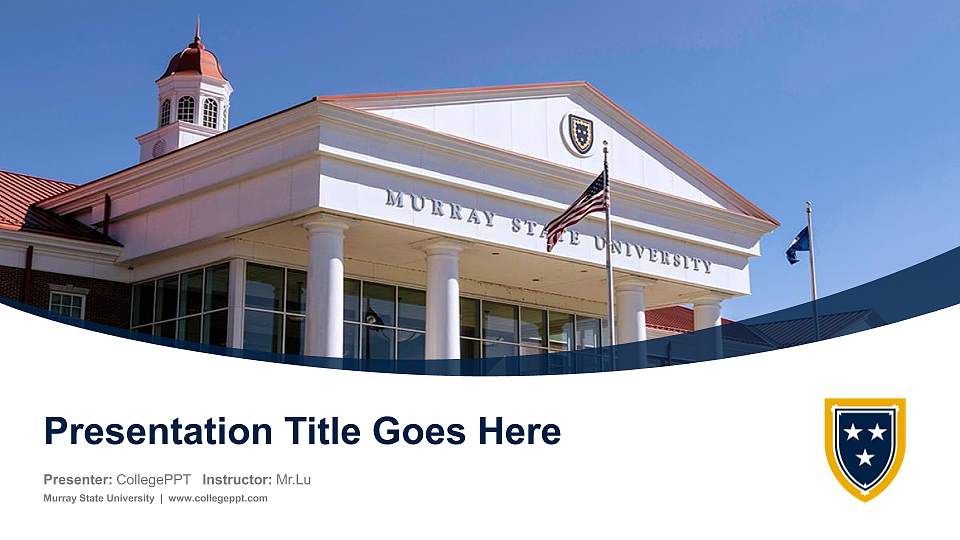 Murray State University Course/Courseware Creation PPT Template16:9 ratio PPT effect preview image