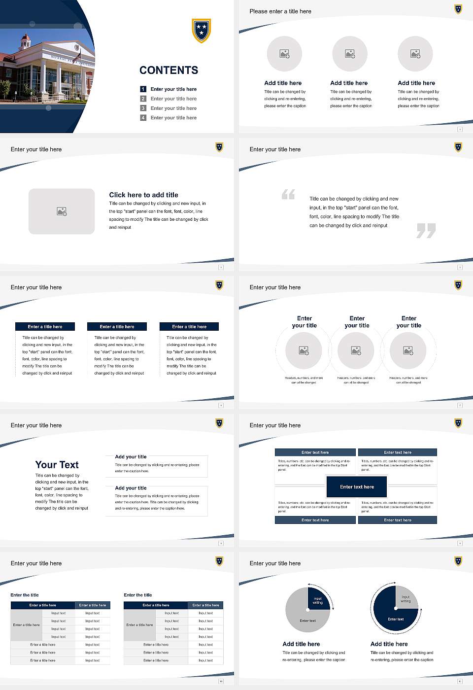 Murray State University Course/Courseware Creation PPT Template16:9 ratio PPT effect preview image2