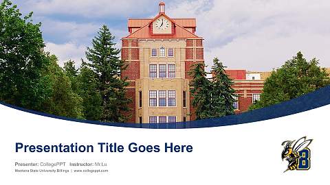 Montana State University Billings Course/Courseware Creation PPT Template
