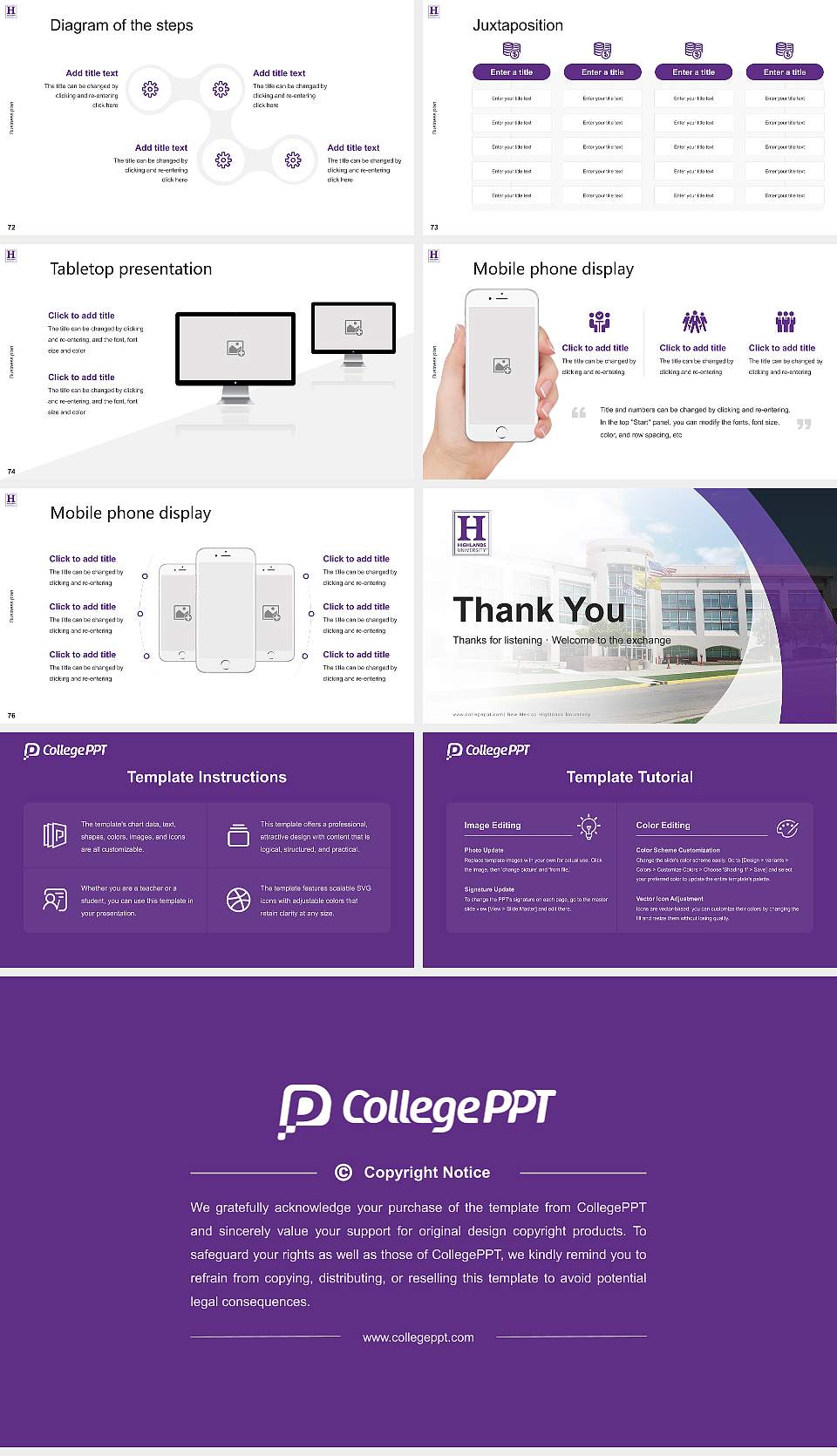 New Mexico Highlands University Competition/Entrepreneurship Contest PPT Template16:9 ratio PPT effect preview image9