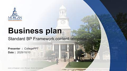 Morgan State University Competition/Entrepreneurship Contest PPT Template