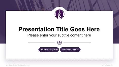 New Orleans Baptist Theological Seminary National Scholarship Defense PPT Template