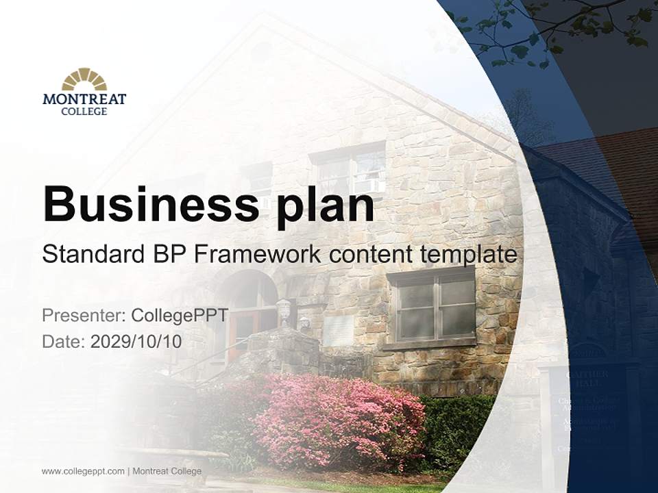 Montreat College Competition/Entrepreneurship Contest PPT Template4:3 ratio PPT effect preview image9