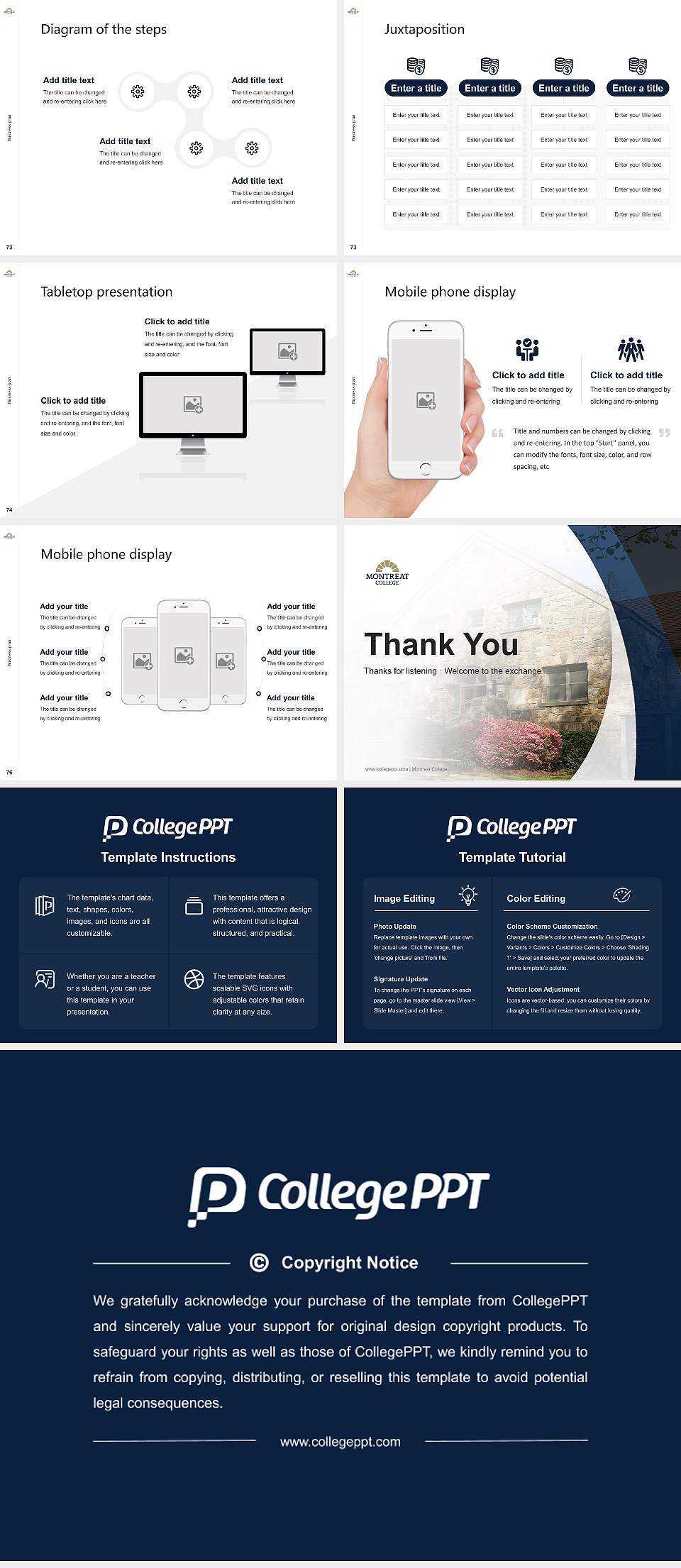 Montreat College Competition/Entrepreneurship Contest PPT Template4:3 ratio PPT effect preview image9