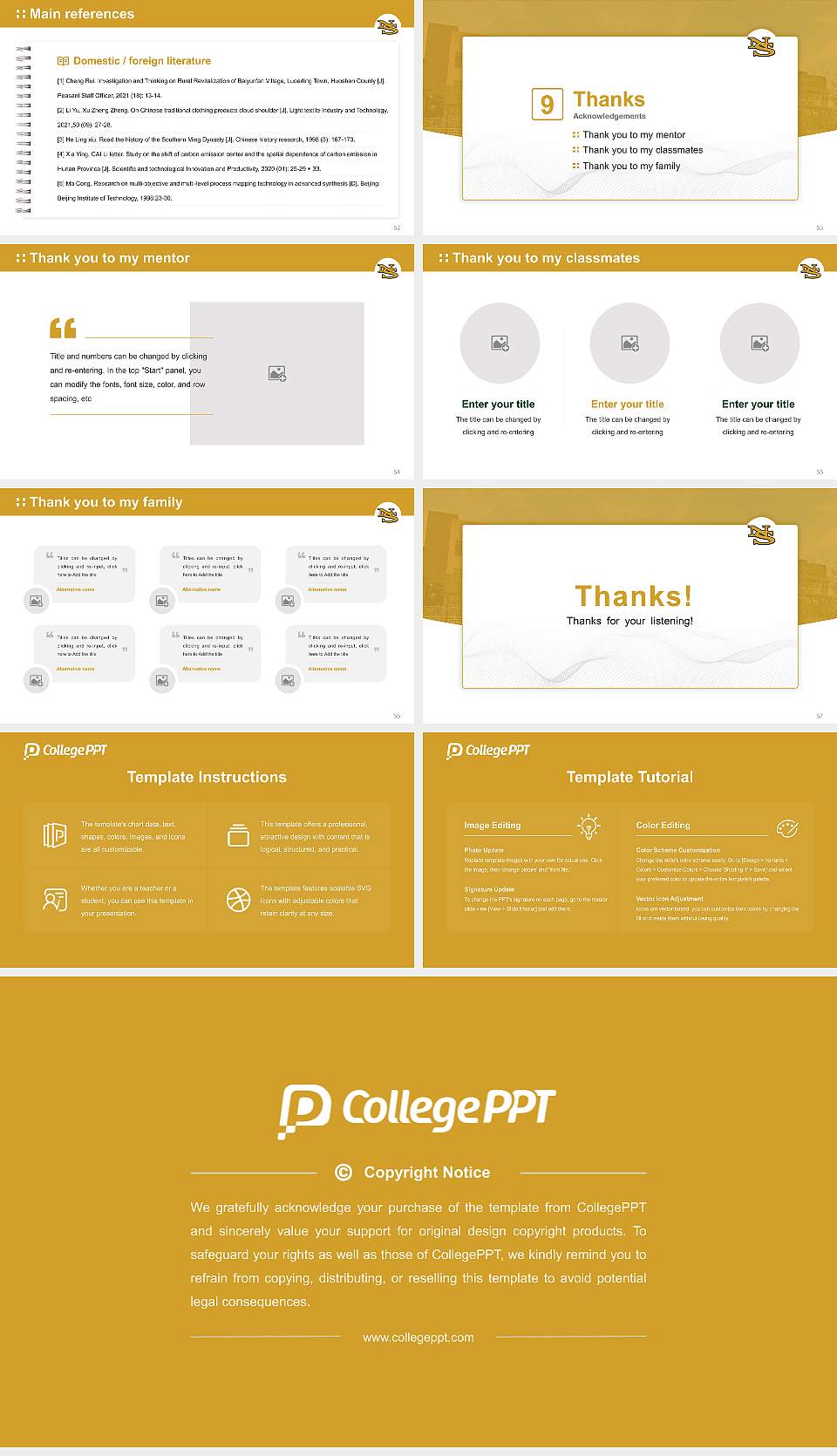 Nevada State College Graduation Thesis Defense PPT Template16:9 ratio PPT effect preview image7