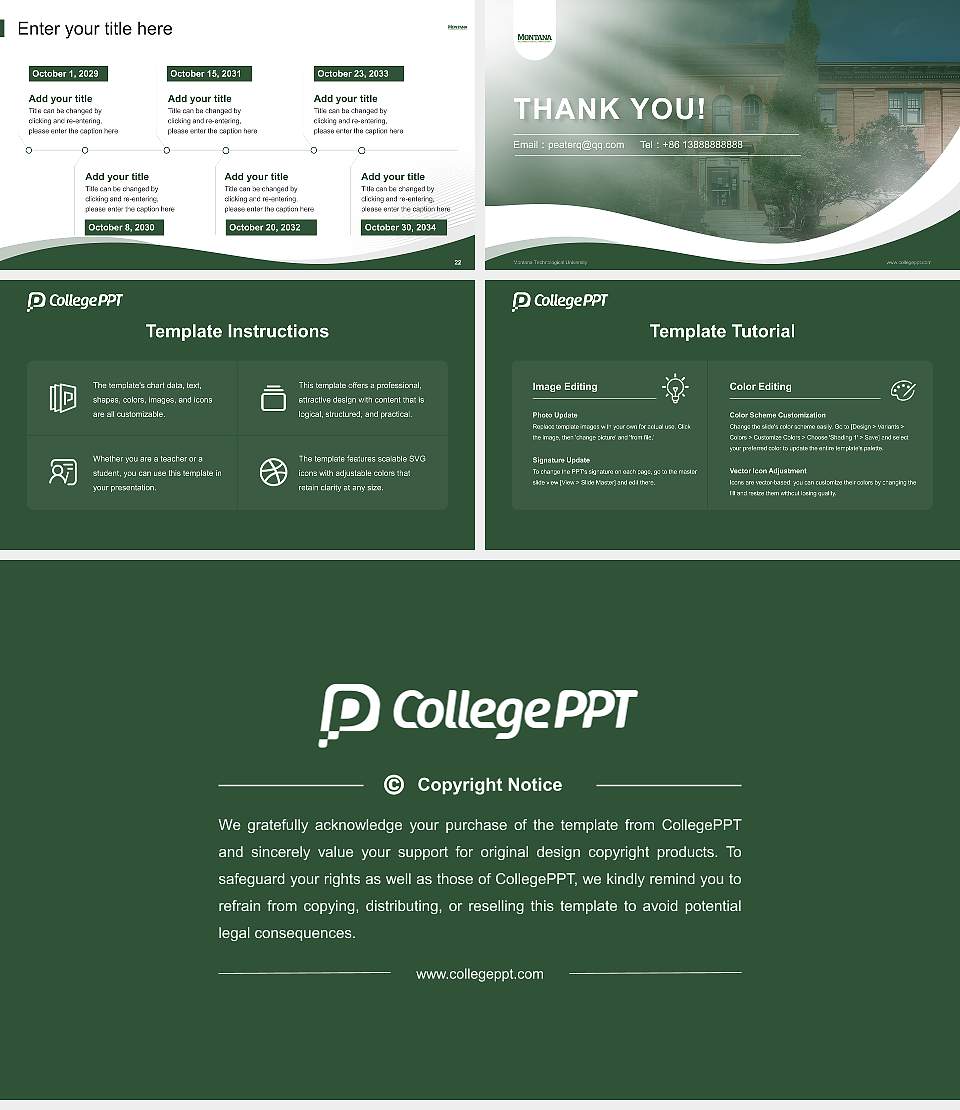 Montana Technological University Lecture Sharing and Networking Event PPT Template16:9 ratio PPT effect preview image4