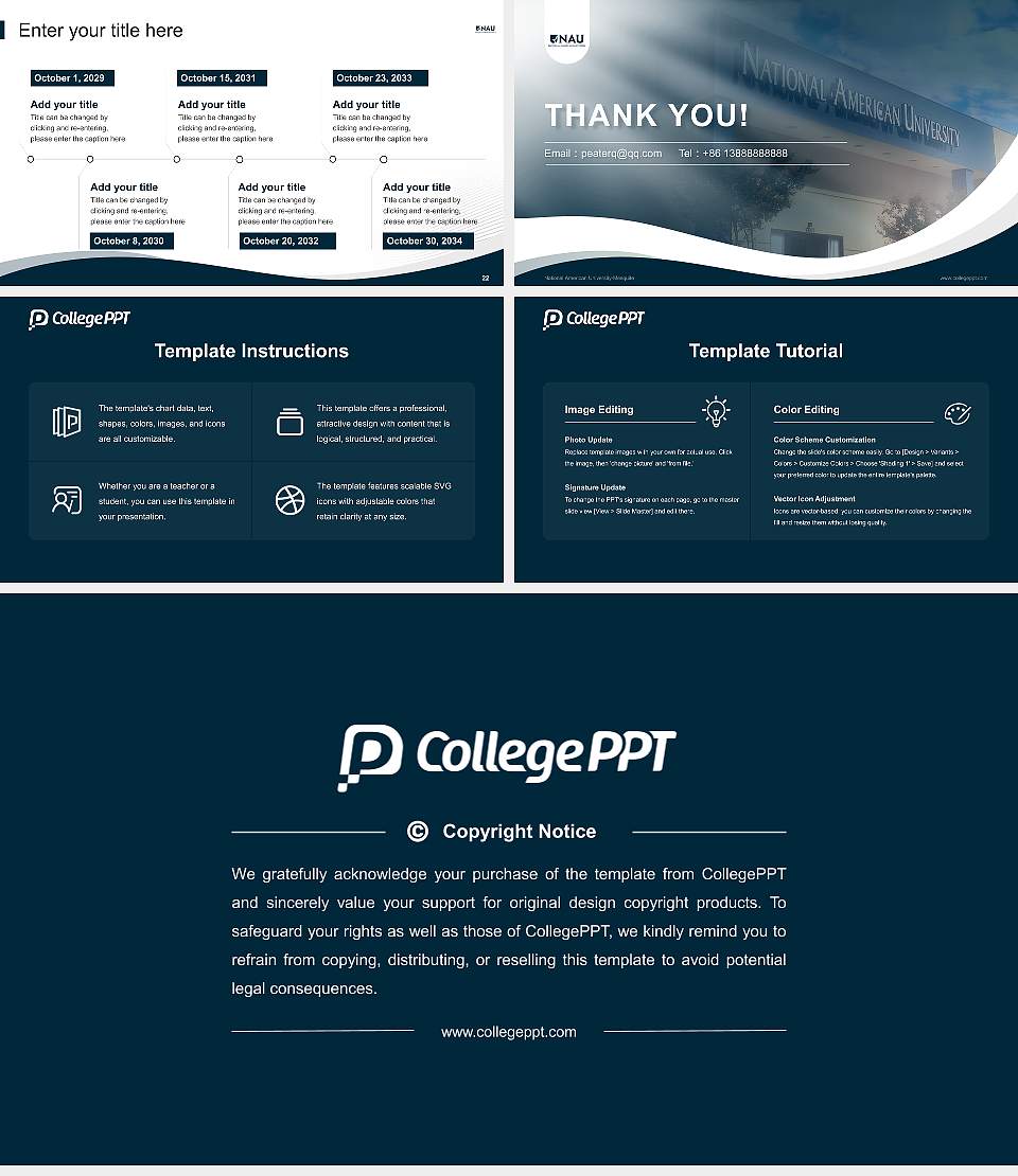 National American University-Mesquite Lecture Sharing and Networking Event PPT Template16:9 ratio PPT effect preview image4