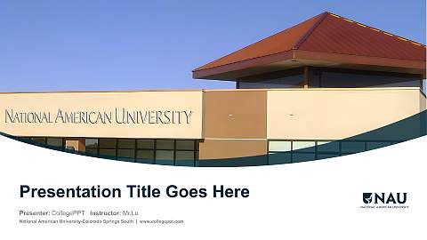 National American University-Colorado Springs South Course/Courseware Creation PPT Template