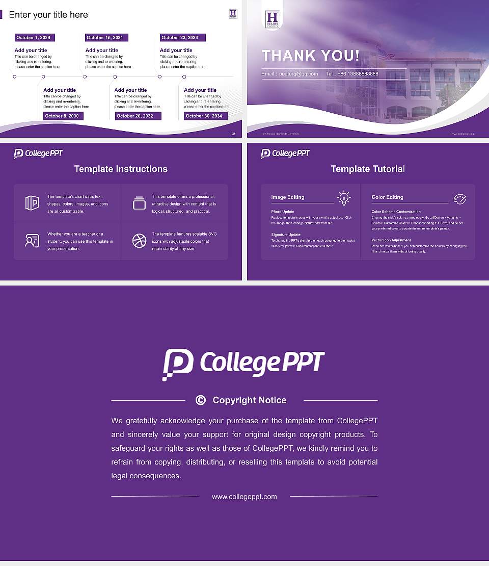 New Mexico Highlands University Lecture Sharing and Networking Event PPT Template16:9 ratio PPT effect preview image4