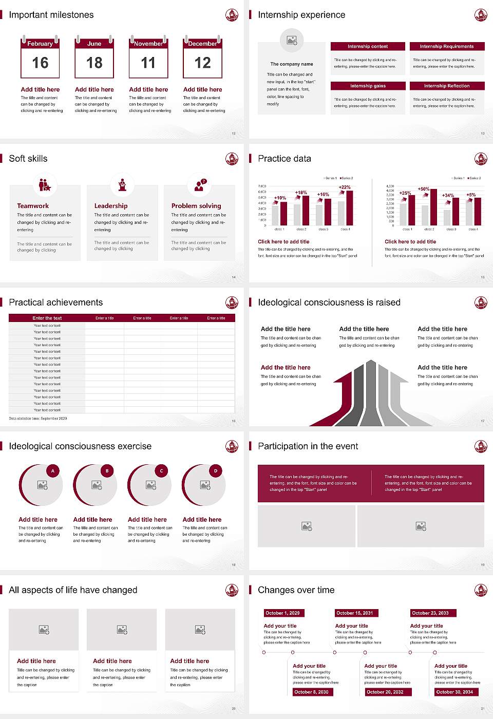 Morehouse College National Scholarship Defense PPT Template16:9 ratio PPT effect preview image3