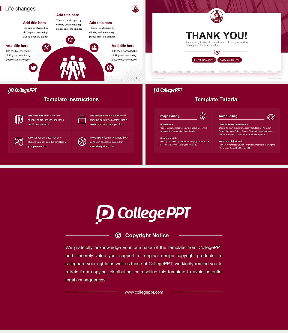 Morehouse College National Scholarship Defense PPT Template16:9 ratio PPT effect preview image4