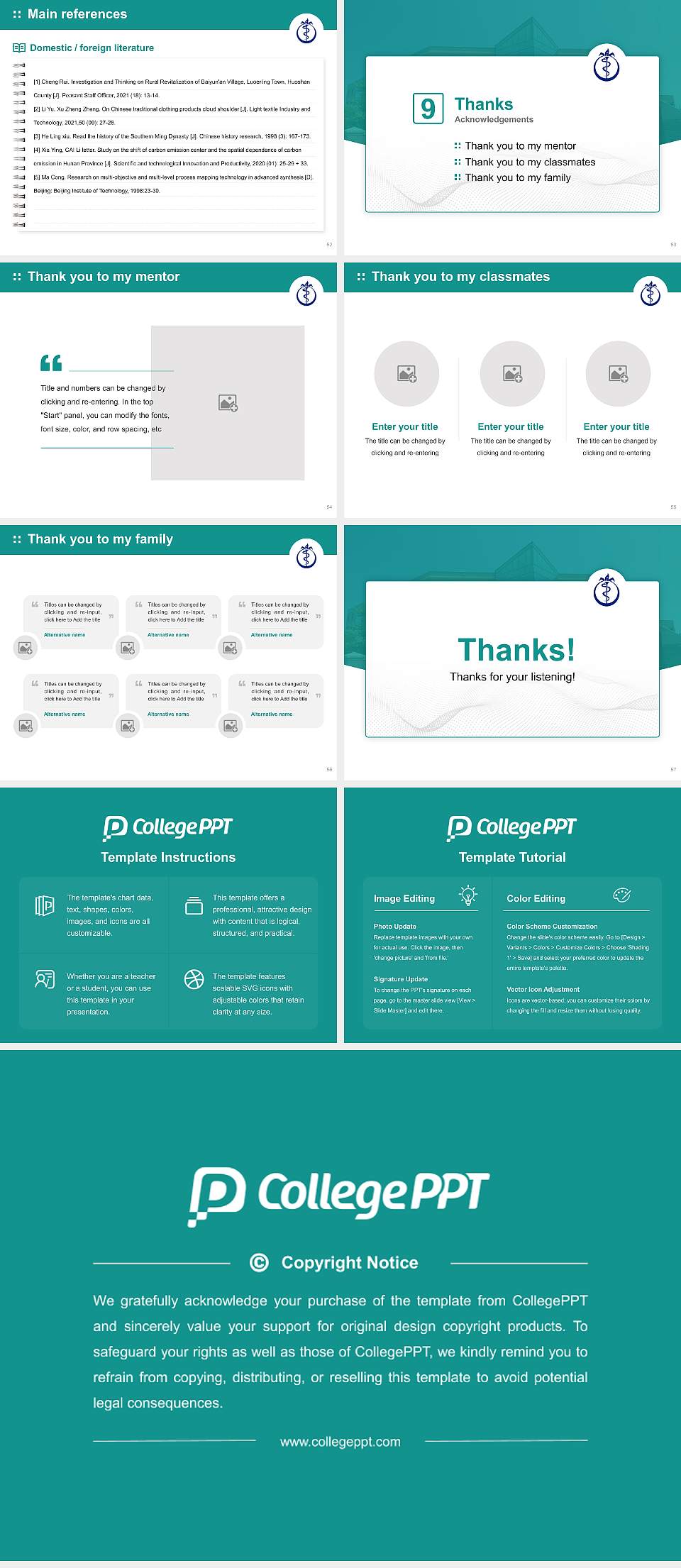 Morehouse School of Medicine Graduation Thesis Defense PPT Template4:3 ratio PPT effect preview image7