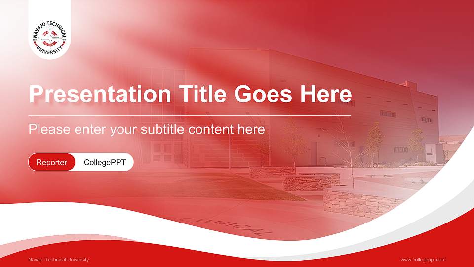 Navajo Technical University Lecture Sharing and Networking Event PPT Template16:9 ratio PPT effect preview image