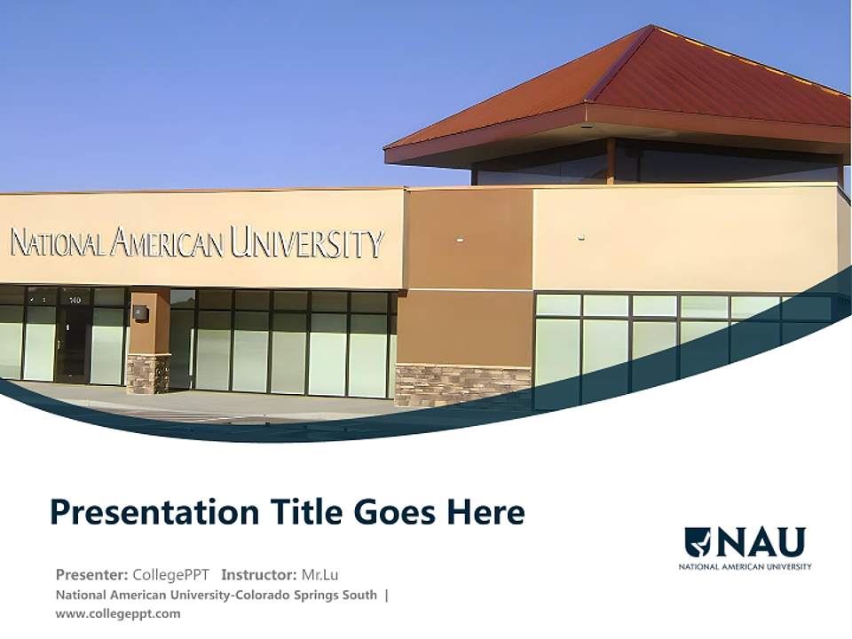 National American University-Colorado Springs South Course/Courseware Creation PPT Template4:3 ratio PPT effect preview image5