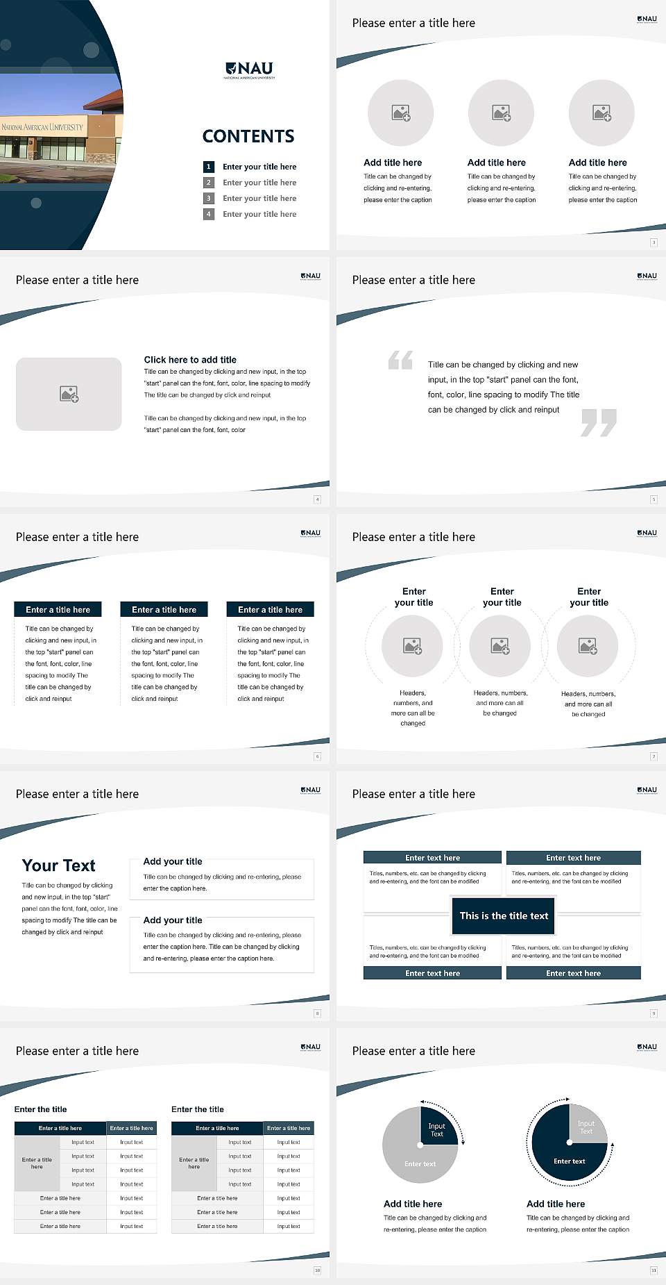 National American University-Colorado Springs South Course/Courseware Creation PPT Template4:3 ratio PPT effect preview image2