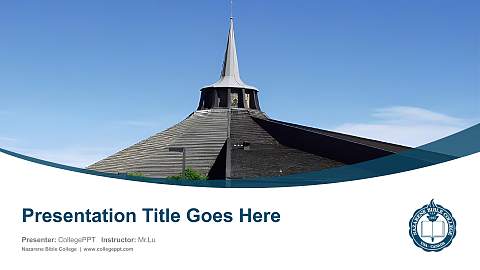 Nazarene Bible College Course/Courseware Creation PPT Template