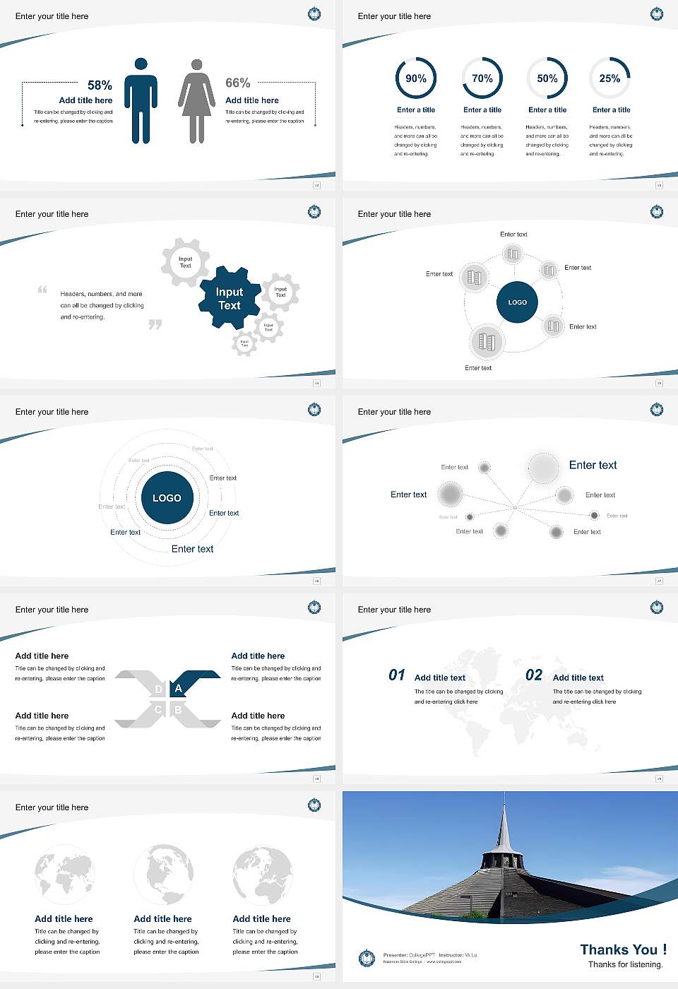 Nazarene Bible College Course/Courseware Creation PPT Template16:9 ratio PPT effect preview image4