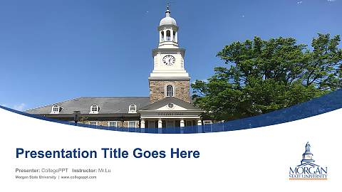 Morgan State University Course/Courseware Creation PPT Template