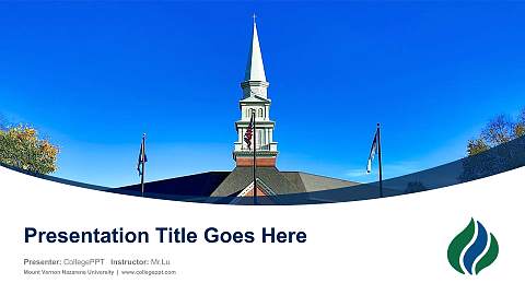 Mount Vernon Nazarene University Course/Courseware Creation PPT Template
