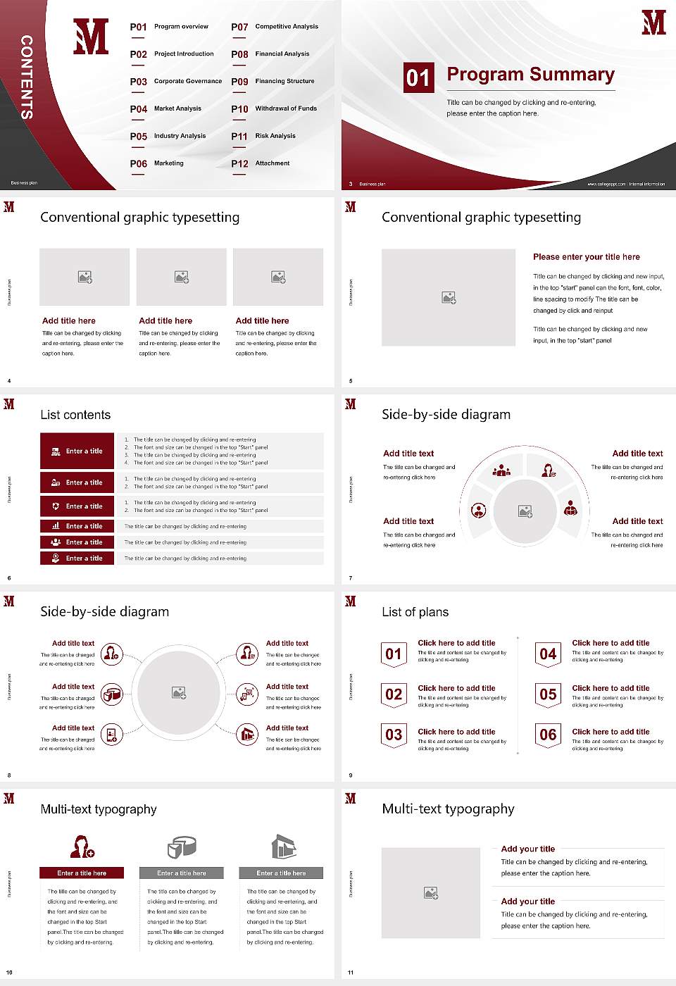 Morningside College Competition/Entrepreneurship Contest PPT Template16:9 ratio PPT effect preview image2