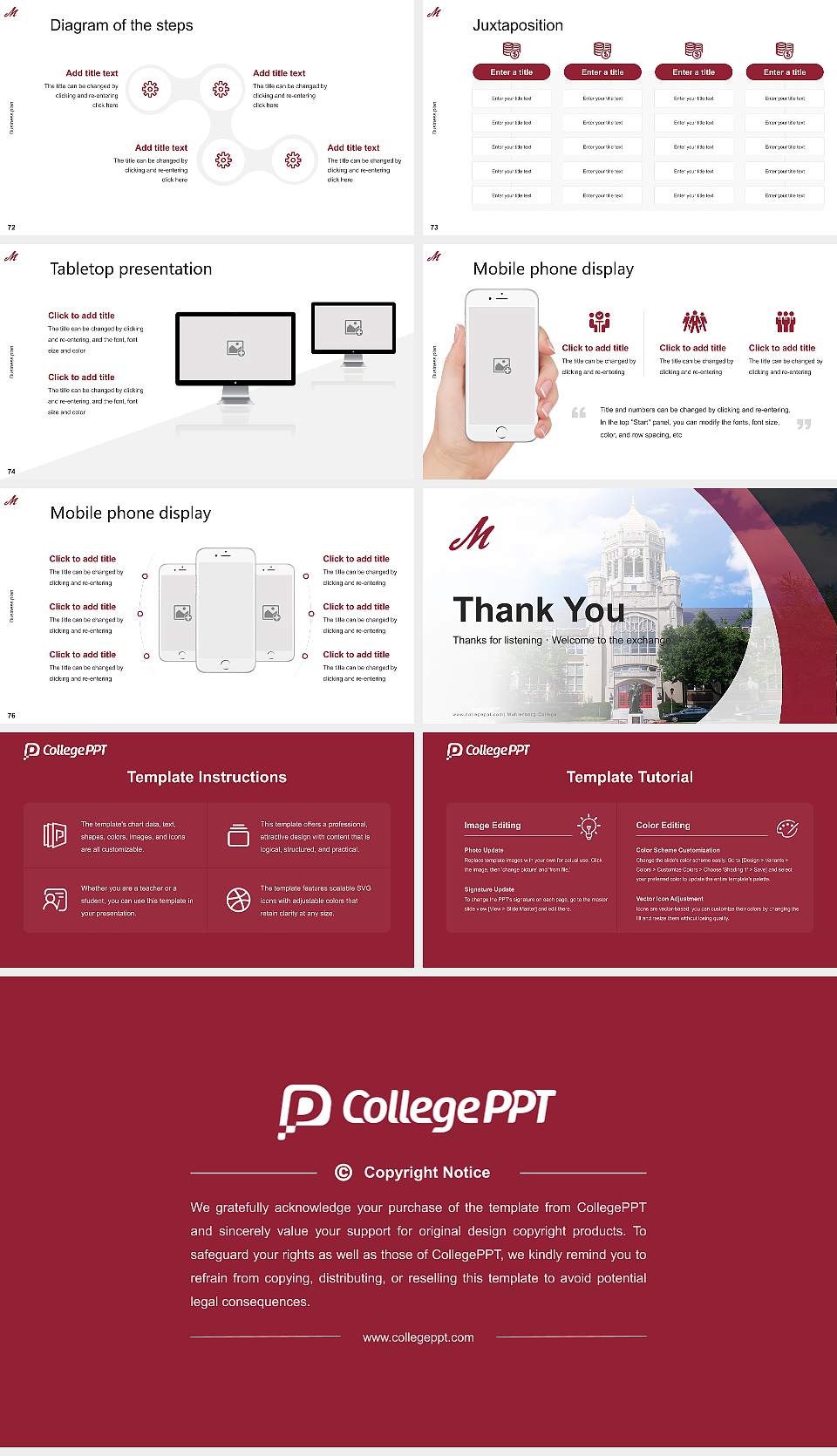 Muhlenberg College Competition/Entrepreneurship Contest PPT Template16:9 ratio PPT effect preview image9
