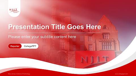 New Jersey Institute of Technology Lecture Sharing and Networking Event PPT Template