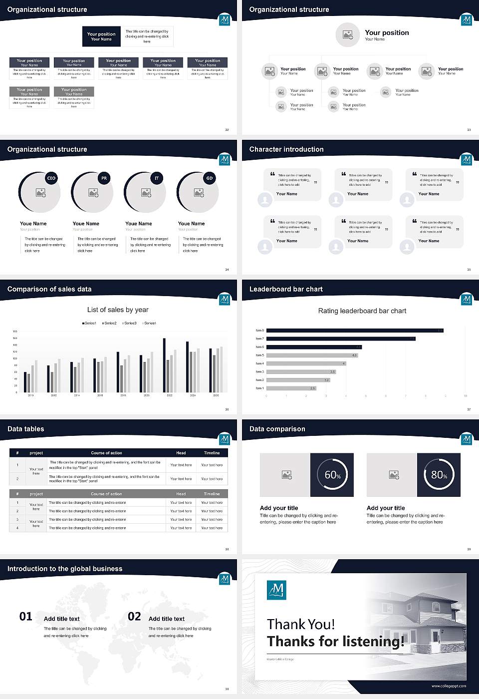 Montana Bible College Academic Presentation/Research Findings Report PPT Template16:9 ratio PPT effect preview image4