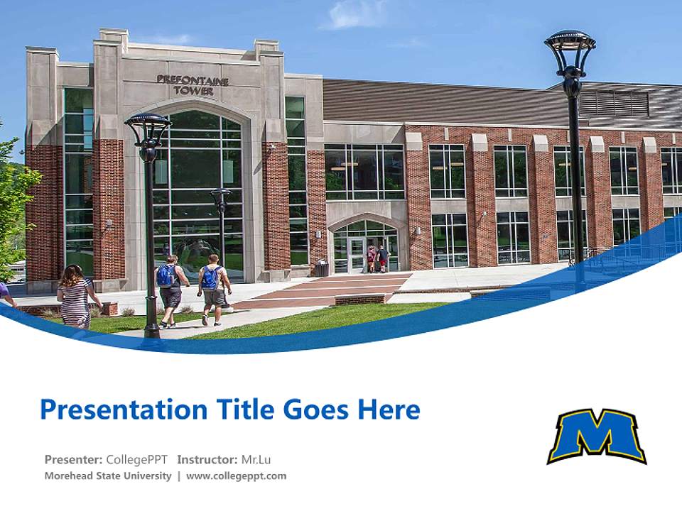 Morehead State University Course/Courseware Creation PPT Template4:3 ratio PPT effect preview image5