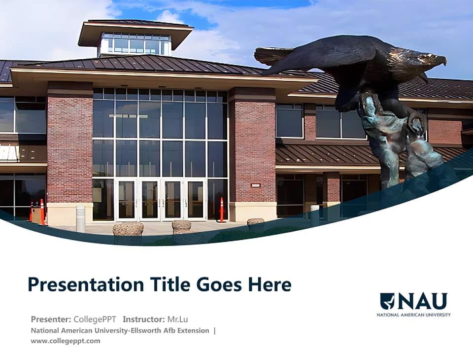 National American University-Ellsworth Afb Extension Course/Courseware Creation PPT Template4:3 ratio PPT effect preview image5