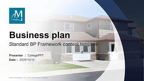 Montana Bible College Competition/Entrepreneurship Contest PPT Template