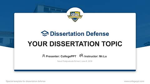 Naval Postgraduate School Graduation Thesis Defense PPT Template