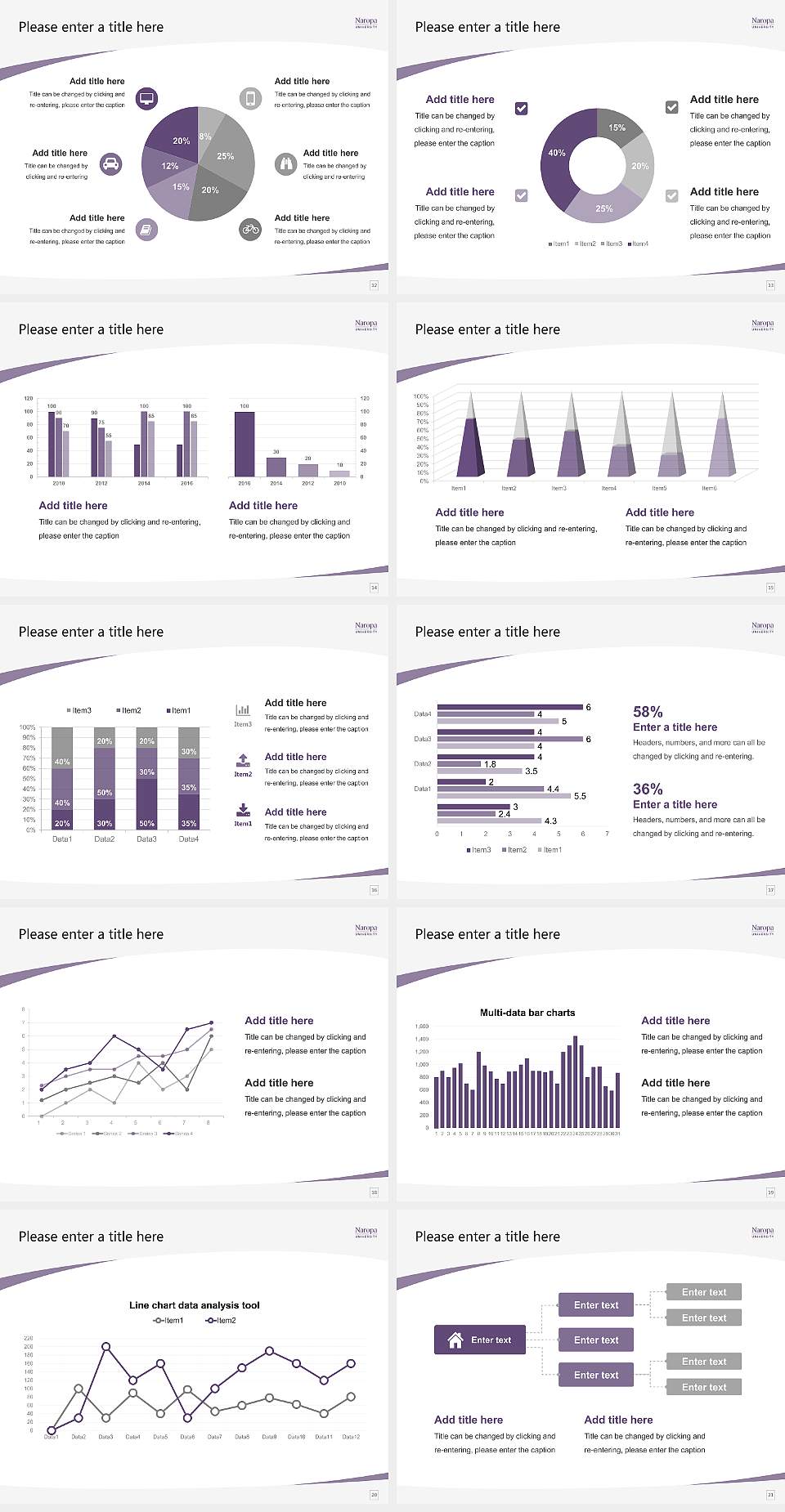 Naropa University Course/Courseware Creation PPT Template4:3 ratio PPT effect preview image3
