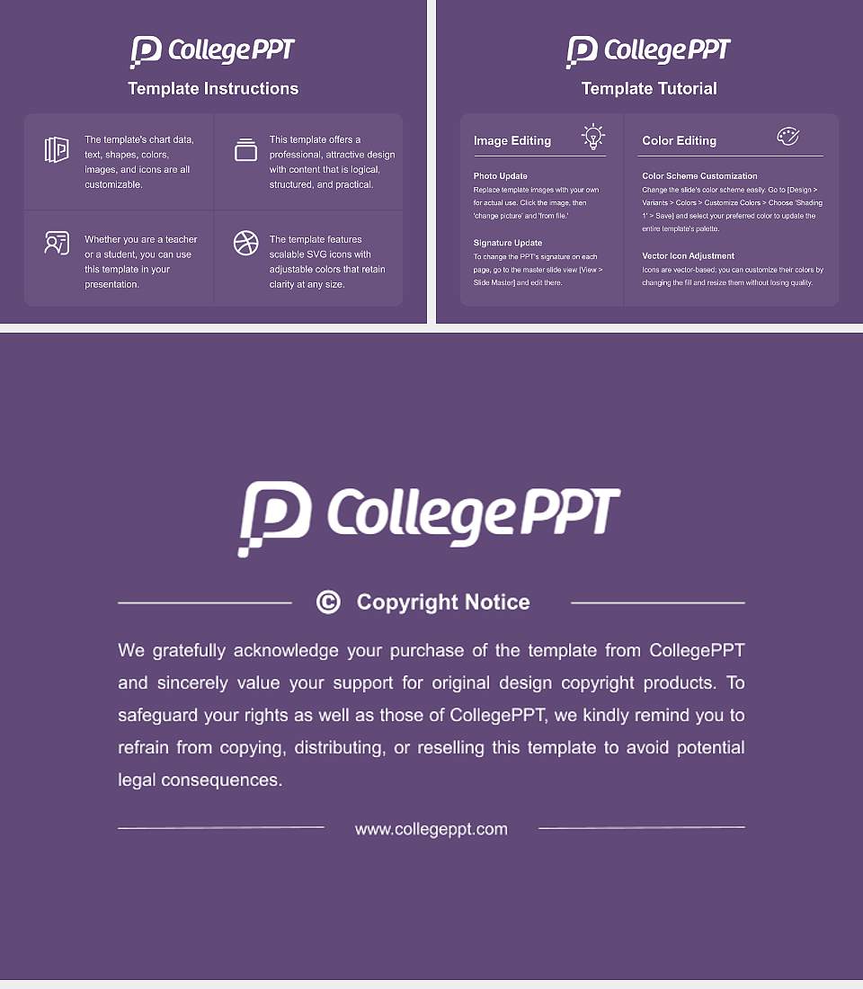Naropa University Course/Courseware Creation PPT Template4:3 ratio PPT effect preview image5