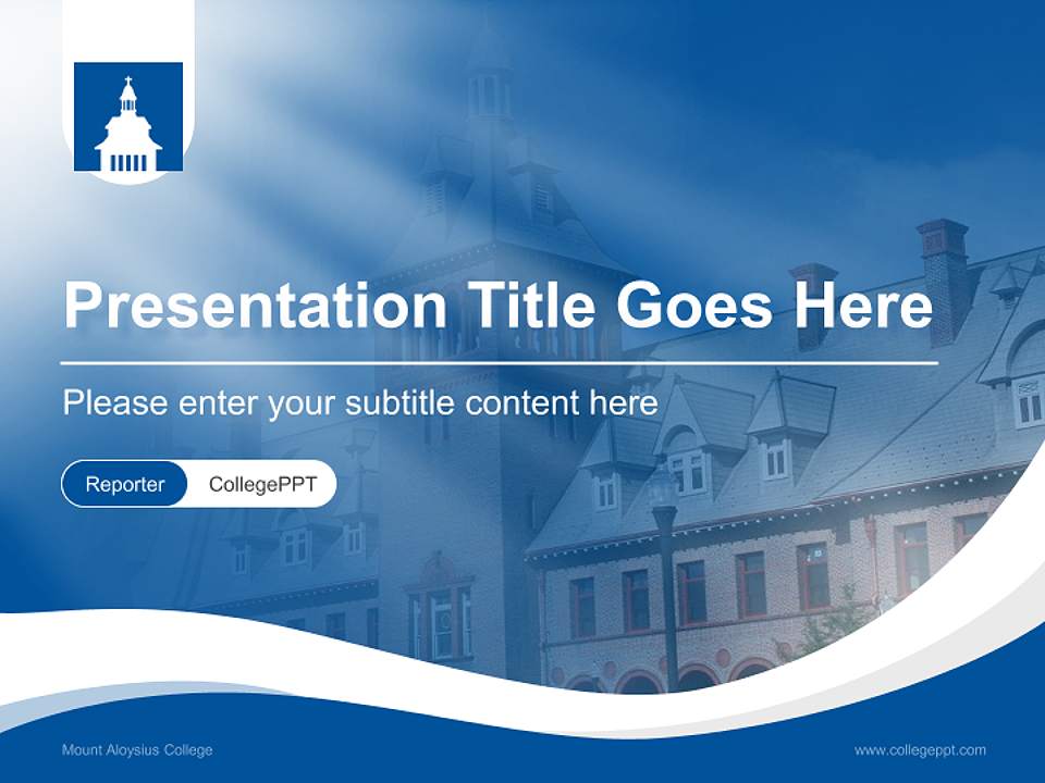 Mount Aloysius College Lecture Sharing and Networking Event PPT Template4:3 ratio PPT effect preview image4