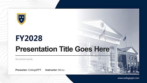 Murray State University Academic Presentation/Research Findings Report PPT Template