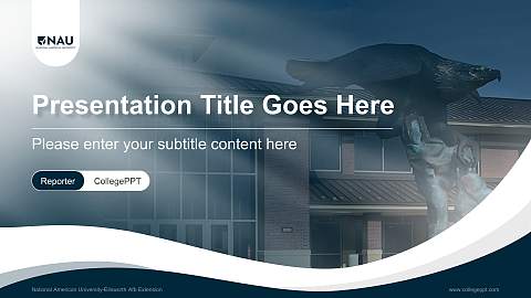 National American University-Ellsworth Afb Extension Lecture Sharing and Networking Event PPT Template