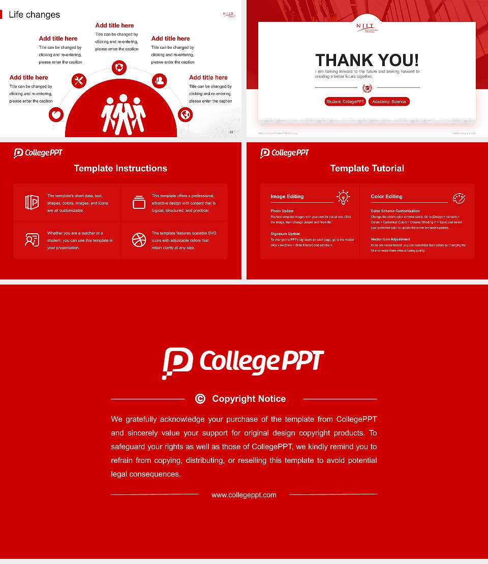 New Jersey Institute of Technology National Scholarship Defense PPT Template16:9 ratio PPT effect preview image4