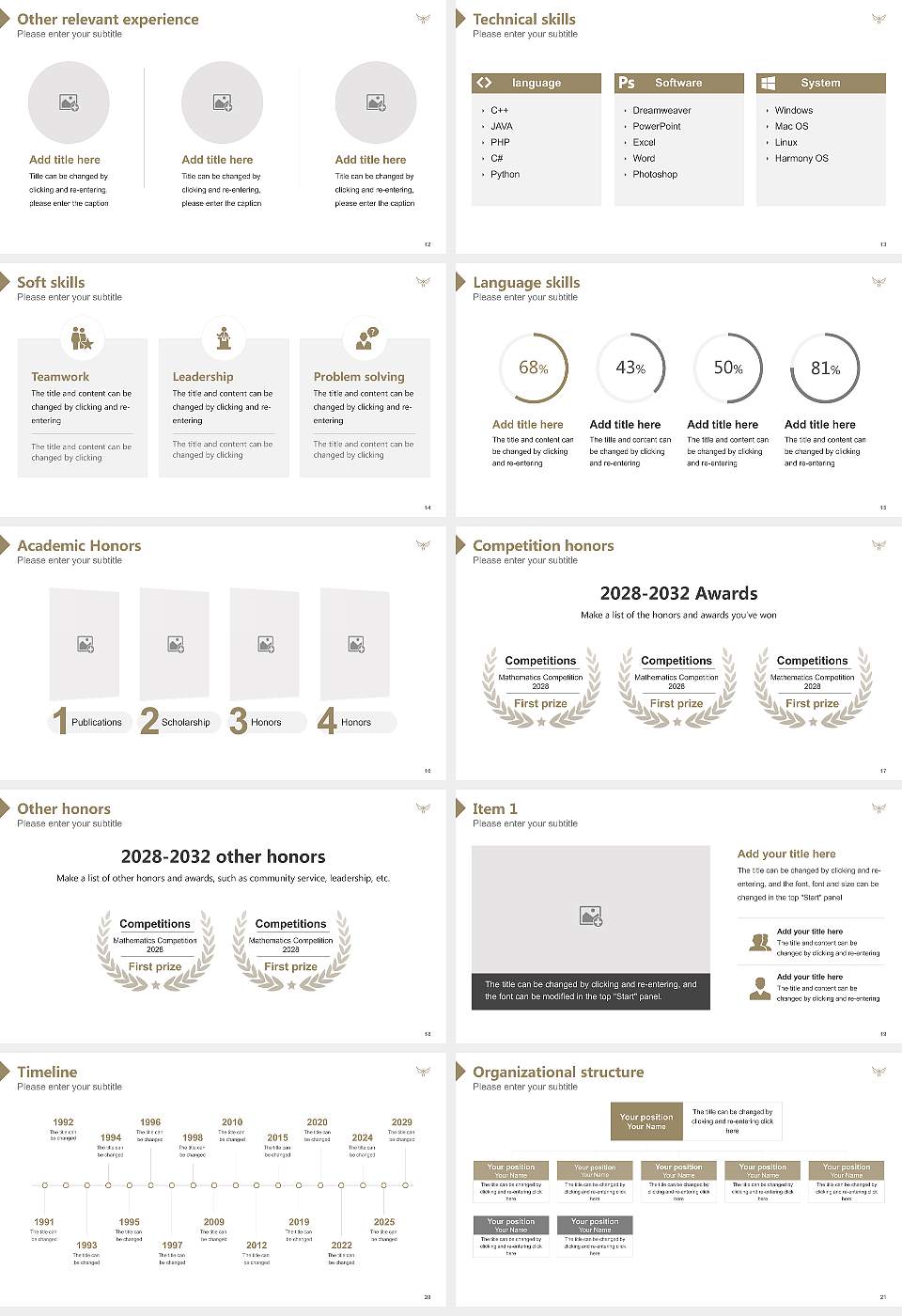 Mount Angel Seminary Resume PPT Template16:9 ratio PPT effect preview image3