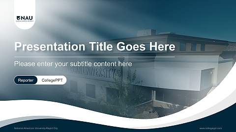 National American University-Rapid City Lecture Sharing and Networking Event PPT Template