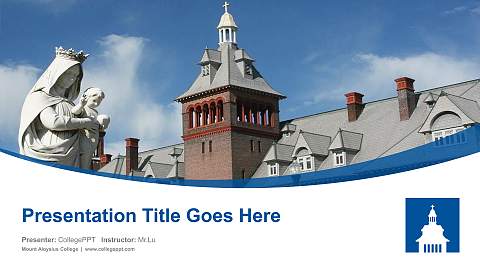 Mount Aloysius College Course/Courseware Creation PPT Template