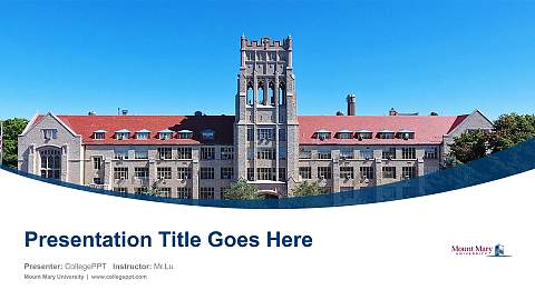 Mount Mary University Course/Courseware Creation PPT Template