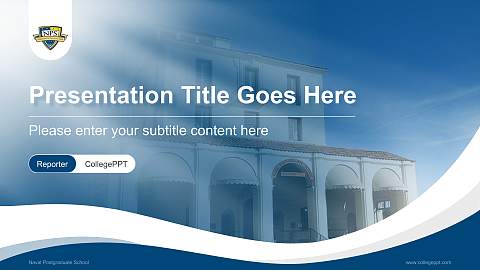 Naval Postgraduate School Lecture Sharing and Networking Event PPT Template