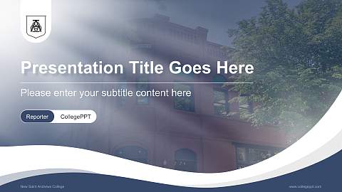 New Saint Andrews College Lecture Sharing and Networking Event PPT Template