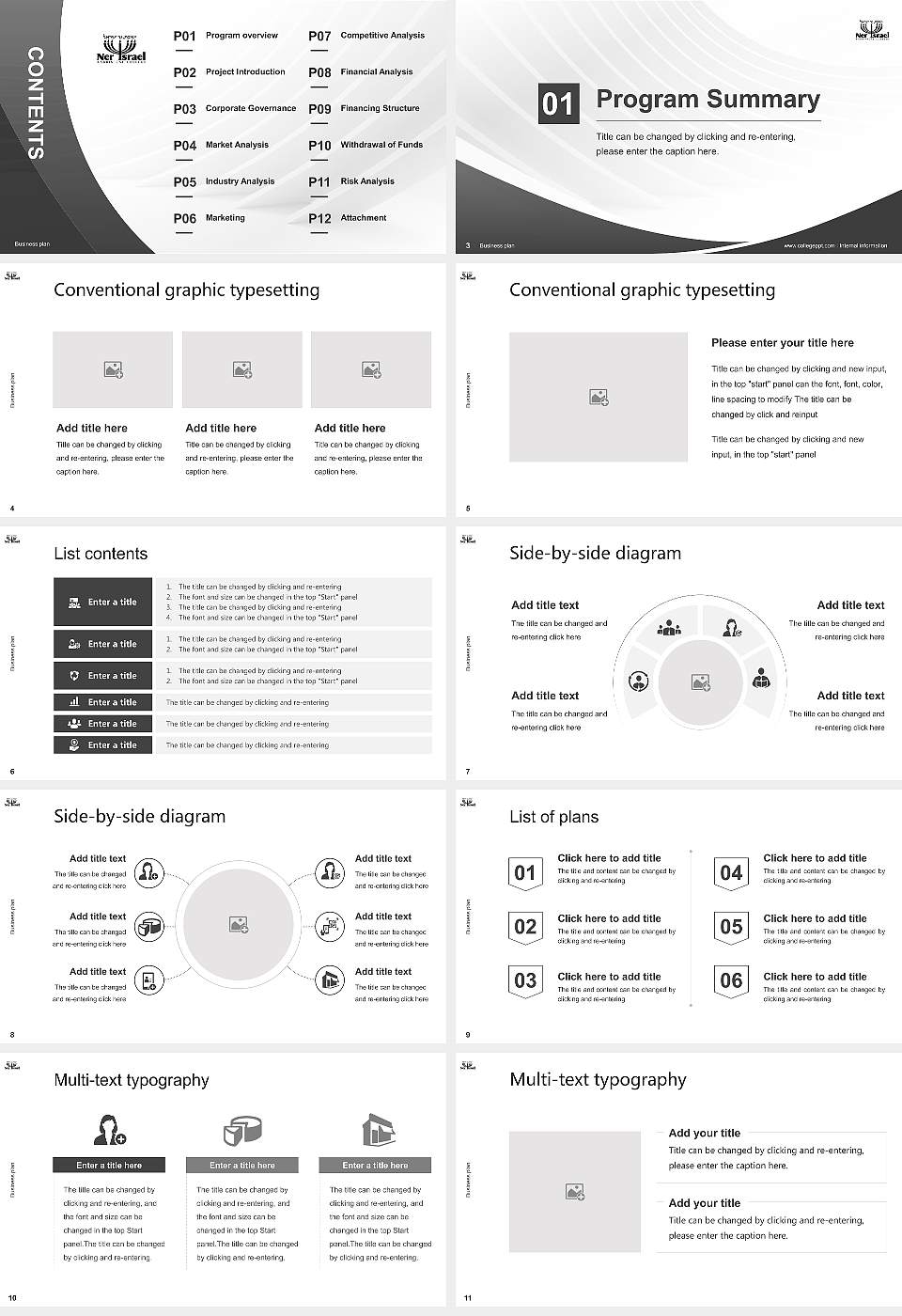 Ner Israel Rabbinical College Competition/Entrepreneurship Contest PPT Template16:9 ratio PPT effect preview image2
