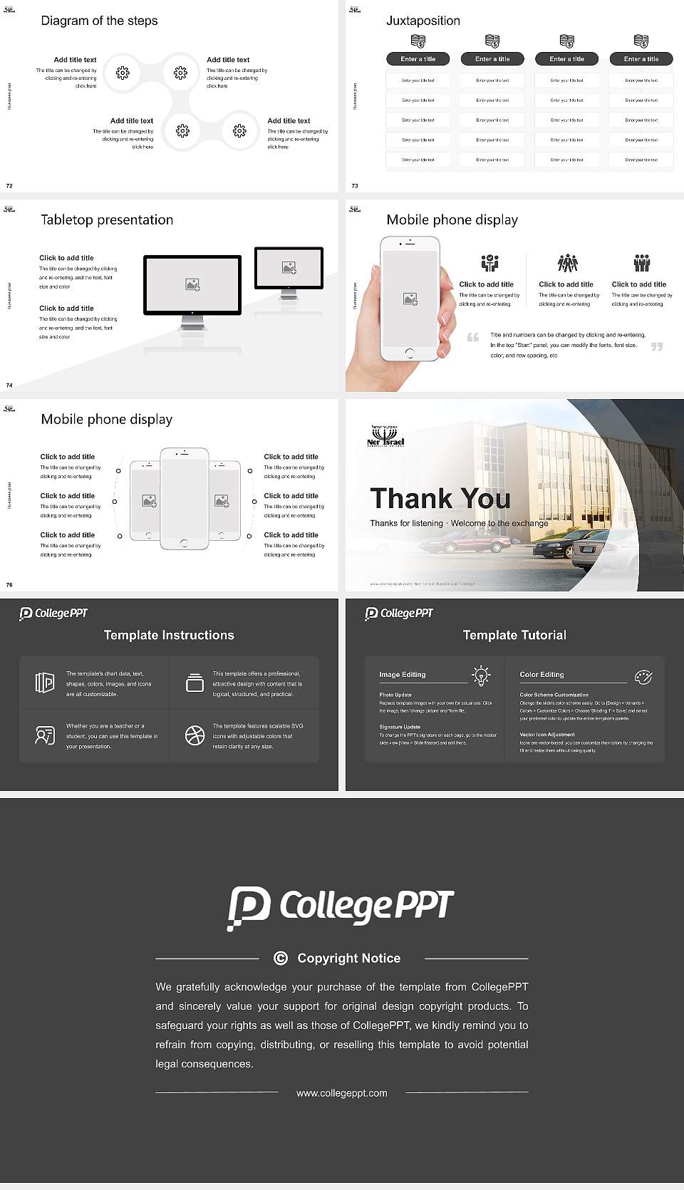 Ner Israel Rabbinical College Competition/Entrepreneurship Contest PPT Template16:9 ratio PPT effect preview image9