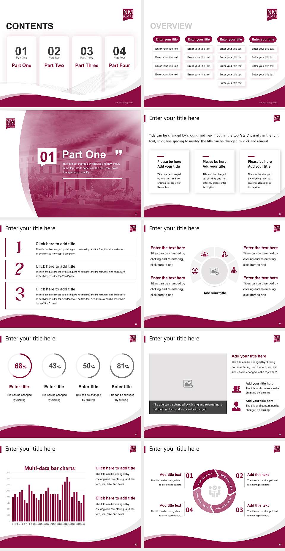 New Mexico State University-Main Campus Lecture Sharing and Networking Event PPT Template4:3 ratio PPT effect preview image2